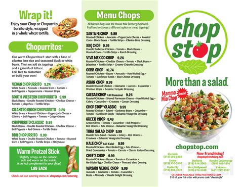 chop stop menu.